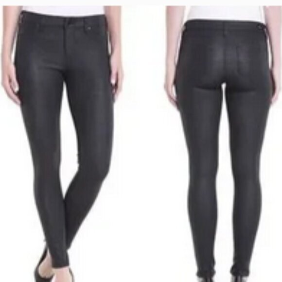 Liverpool Madonna croc print black leggings sz 6 - Picture 1 of 12